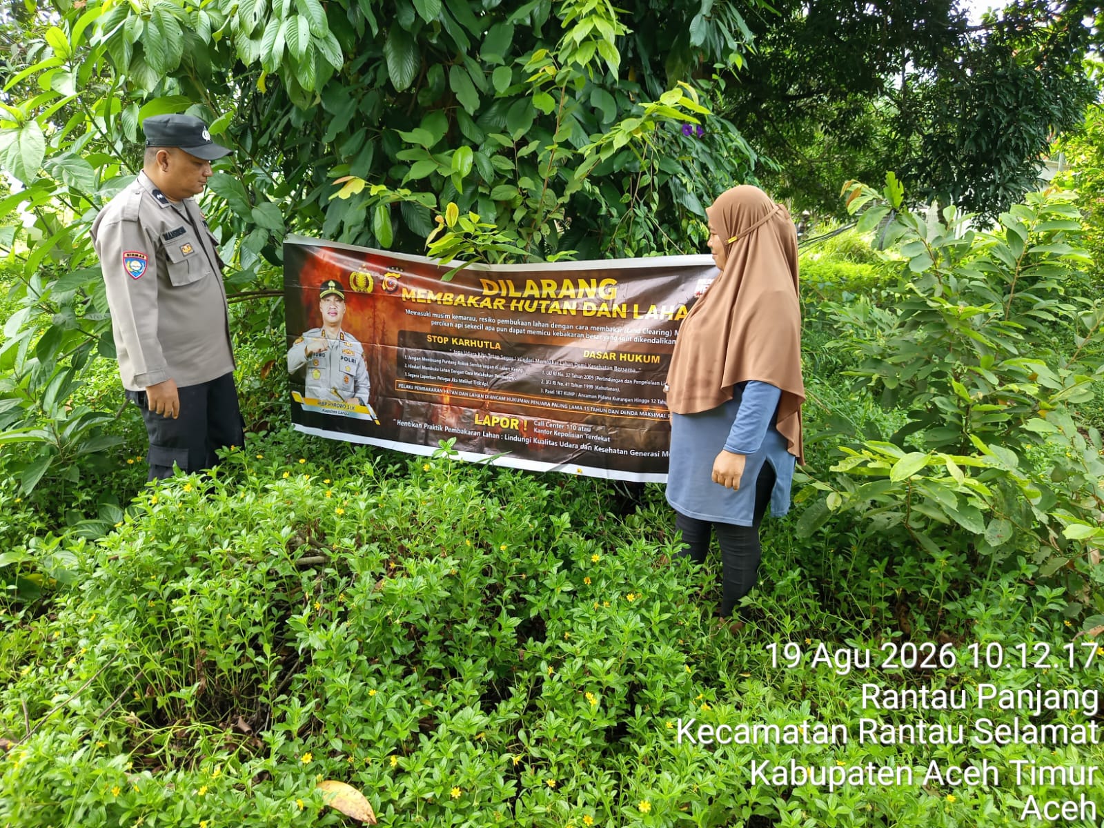 Polsek Rantau Selamat Tingkatkan Patroli Karhutla Cegah Kebakaran Hutan Dan Lahan
