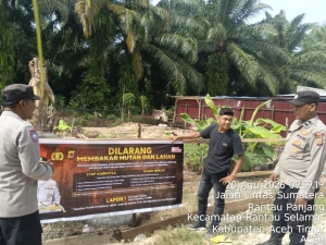 Polsek Rantau Selamat Intensifkan Patroli Karhutla Cegah Kebakaran Hutan Dan Lahan