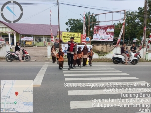 Polsek Manyak Payed Tingkatkan Pelayanan Melalui Pengaturan Lalu Lintas Di Sekolah