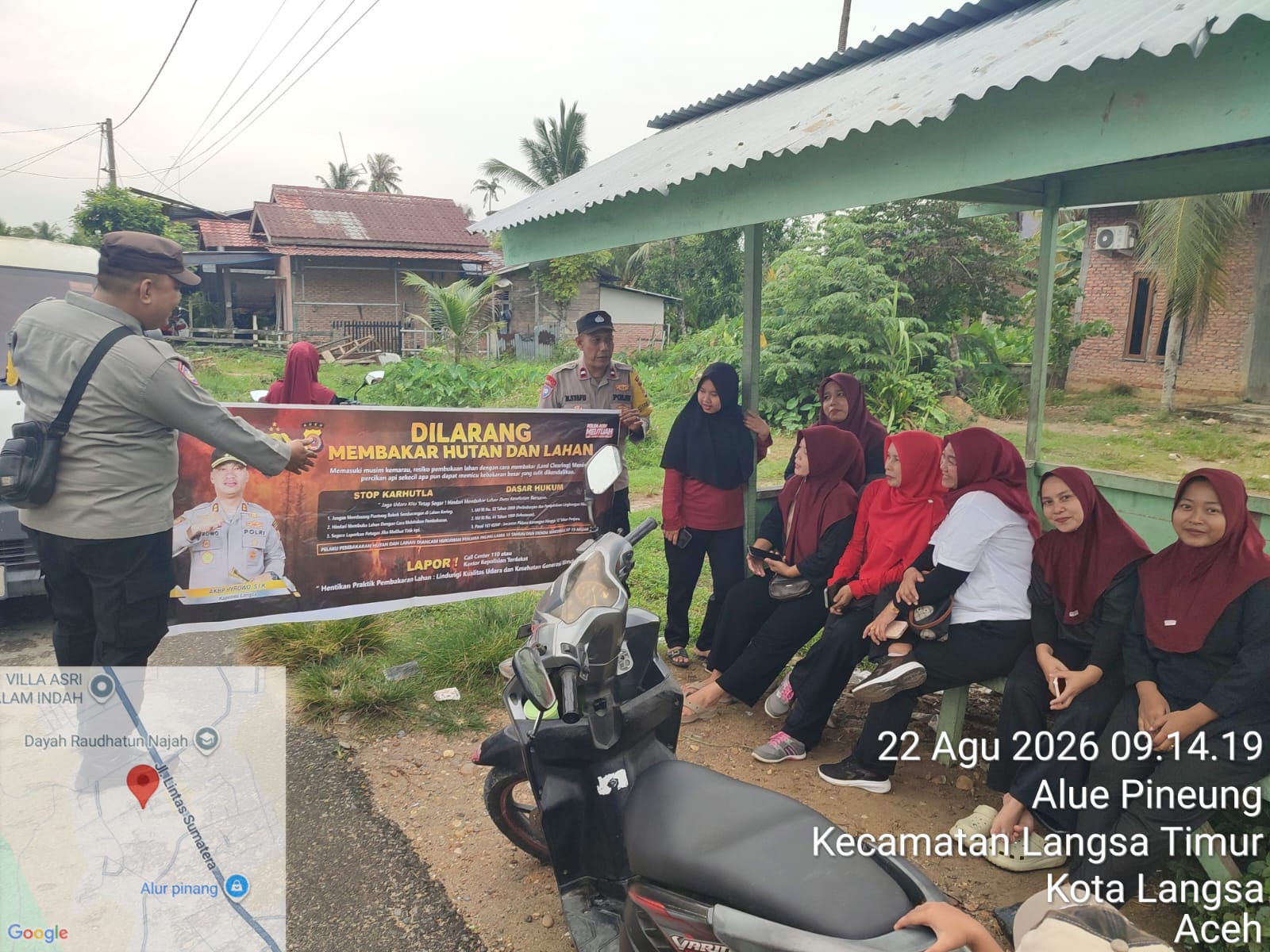 Polsek Langsa Timur Lakukan Patroli Karhutla Di Alue Pineung