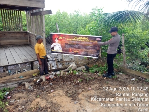 Polsek Rantau Selamat Tingkatkan Patroli Karhutla Di Gampong Rantau Panjang