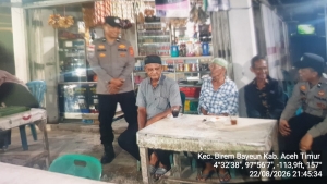 Polsek Birem Bayeun Tingkatkan Patroli Malam Cegah Gangguan Kamtibmas