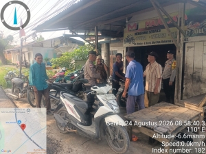 Polsek Langsa Barat Tingkatkan Patroli Harkamtibmas Pantau Aktivitas Warga