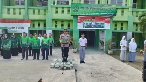 Polisi Saweu Sikula Polres Langsa Berikan Edukasi Kamtibmas Kepada Pelajar MAN 2 Langsa