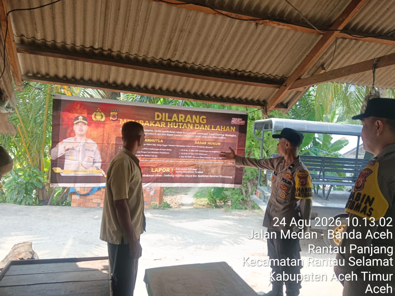 Polsek Rantau Selamat Perkuat Patroli Karhutla Cegah Kebakaran Hutan Dan Lahan