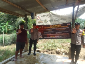 Polsek Birem Bayeun Tingkatkan Sosialisasi Stop Bakar Hutan Dan Lahan