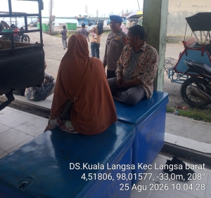 Sat Polairud Polres Langsa Perkuat Pengawasan Aktivitas Nelayan Di Kuala Langsa