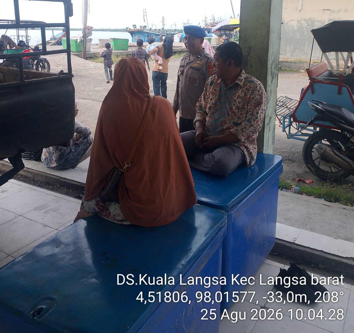 Sat Polairud Polres Langsa Perkuat Pengawasan Aktivitas Nelayan Di Kuala Langsa