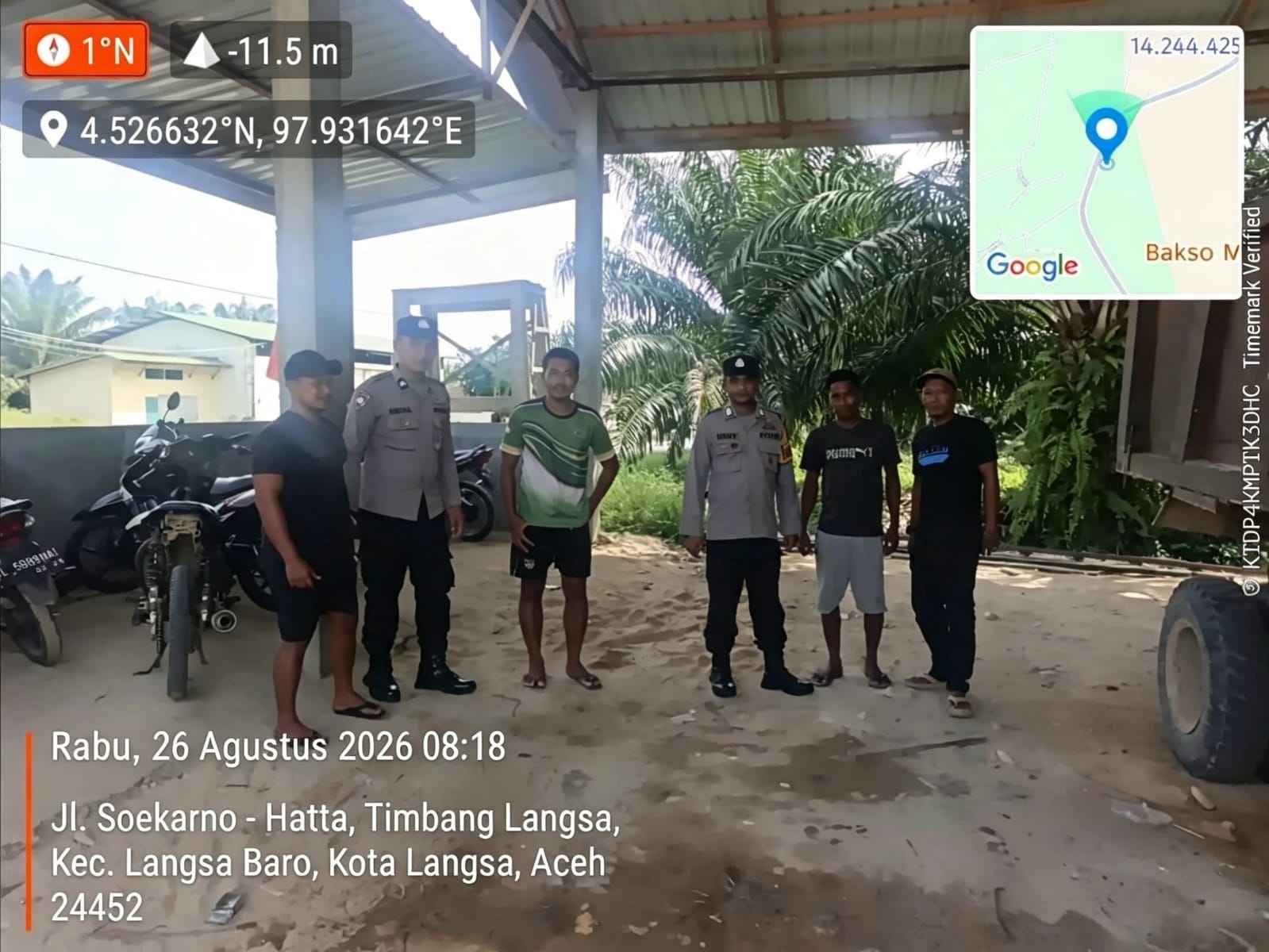 Polsek Langsa Barat Tingkatkan Patroli Pagi Antisipasi Gangguan Kamtibmas