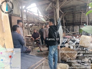 Polsek Langsa Barat Tingkatkan Patroli Sambangi Gampong Jaga Kamtibmas