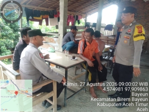 Polsek Birem Bayeun Tingkatkan Patroli Untuk Cegah Gangguan Kamtibmas