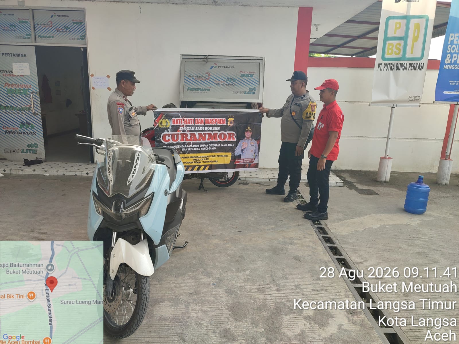 Polsek Langsa Timur Perkuat Patroli Dialogis Cegah Curanmor