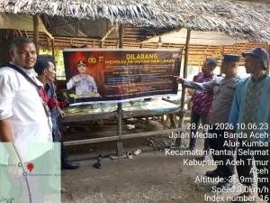 Patroli Karhutla Polsek Rantau Selamat Cegah Kebakaran Hutan dan Lahan