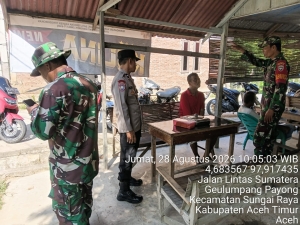 Patroli Gabungan TNI-Polri Perkuat Harkamtibmas di Sungai Raya