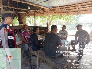 Polsek Rantau Selamat Perkuat Patroli Dialogis Cegah Gangguan Kamtibmas