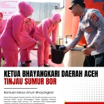 Ketua Bhayangkari Daerah Aceh Tinjau Sumur Bor Bantuan Ketua Umum Bhayangkari