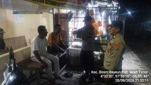 Polsek Birem Bayeun Tingkatkan Patroli Malam Cegah Gangguan Kamtibmas