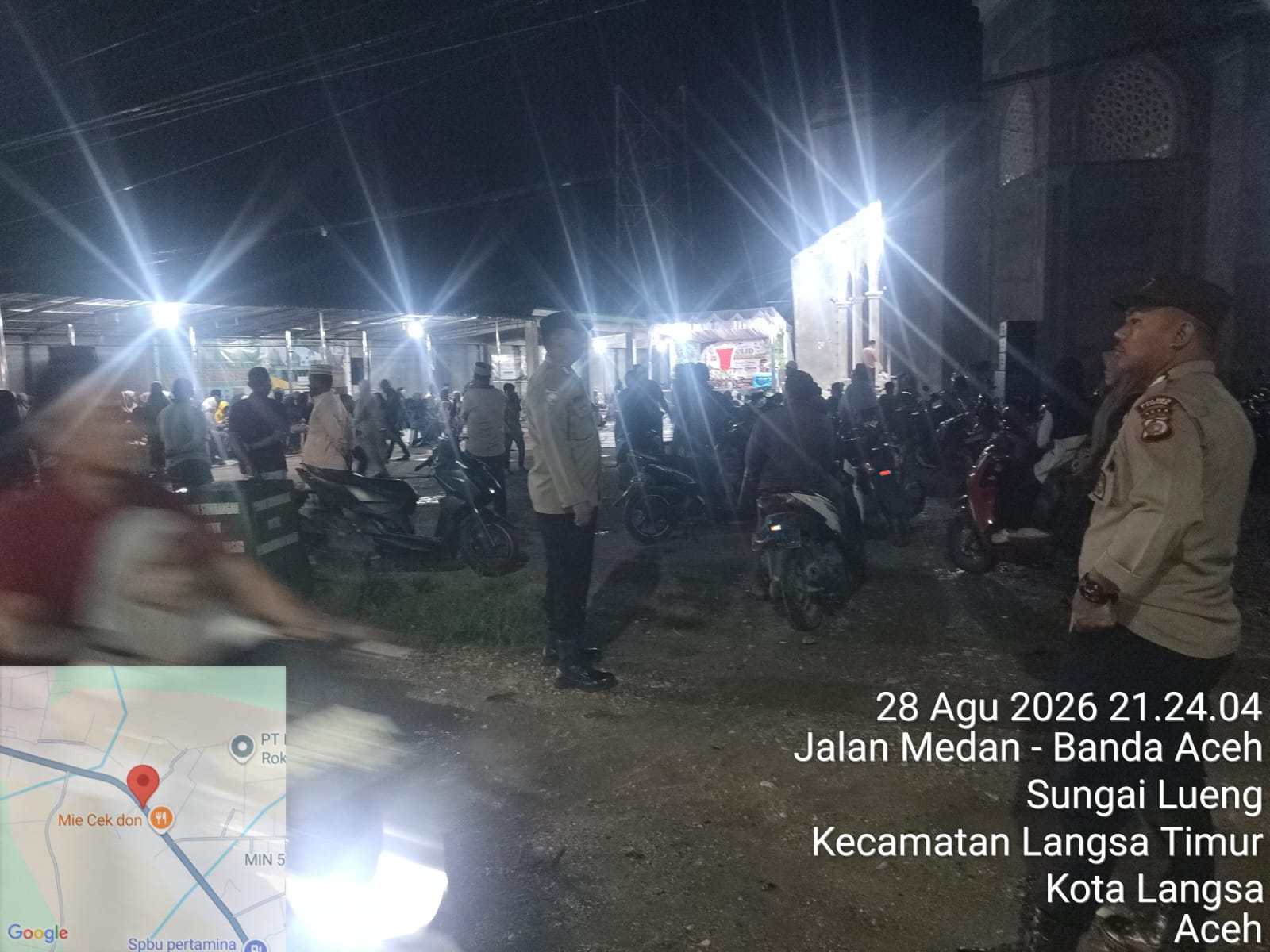 Polsek Langsa Timur Tingkatkan Patroli Dialogis Jaga Keamanan Malam Hari