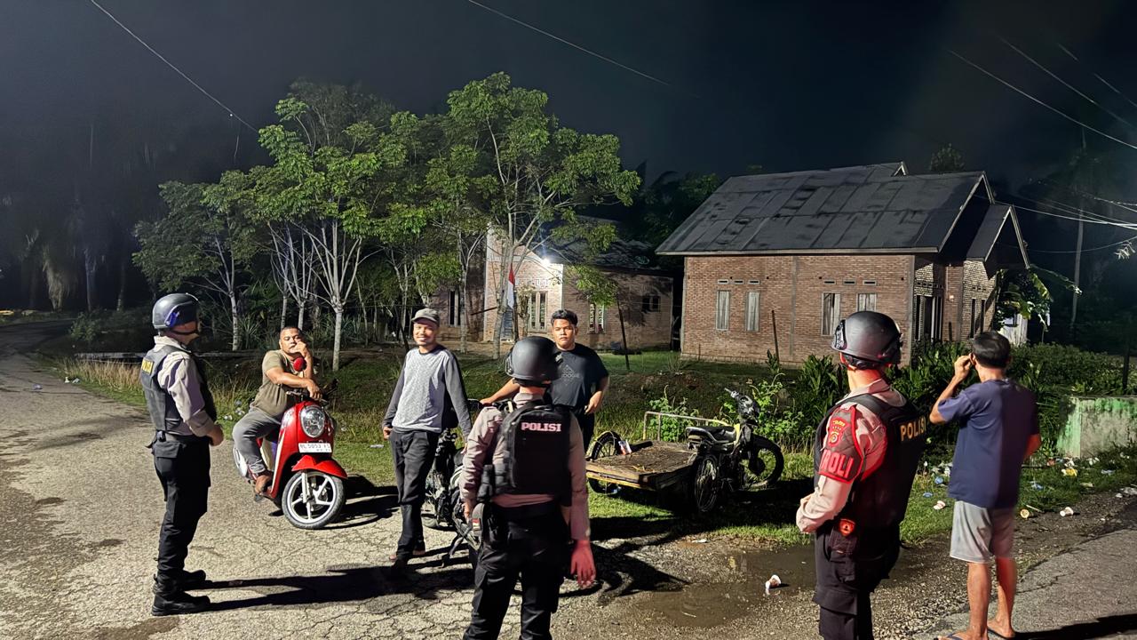 Patroli Perintis Presisi Sat Samapta Polres Langsa Perkuat Kamtibmas Malam Hari