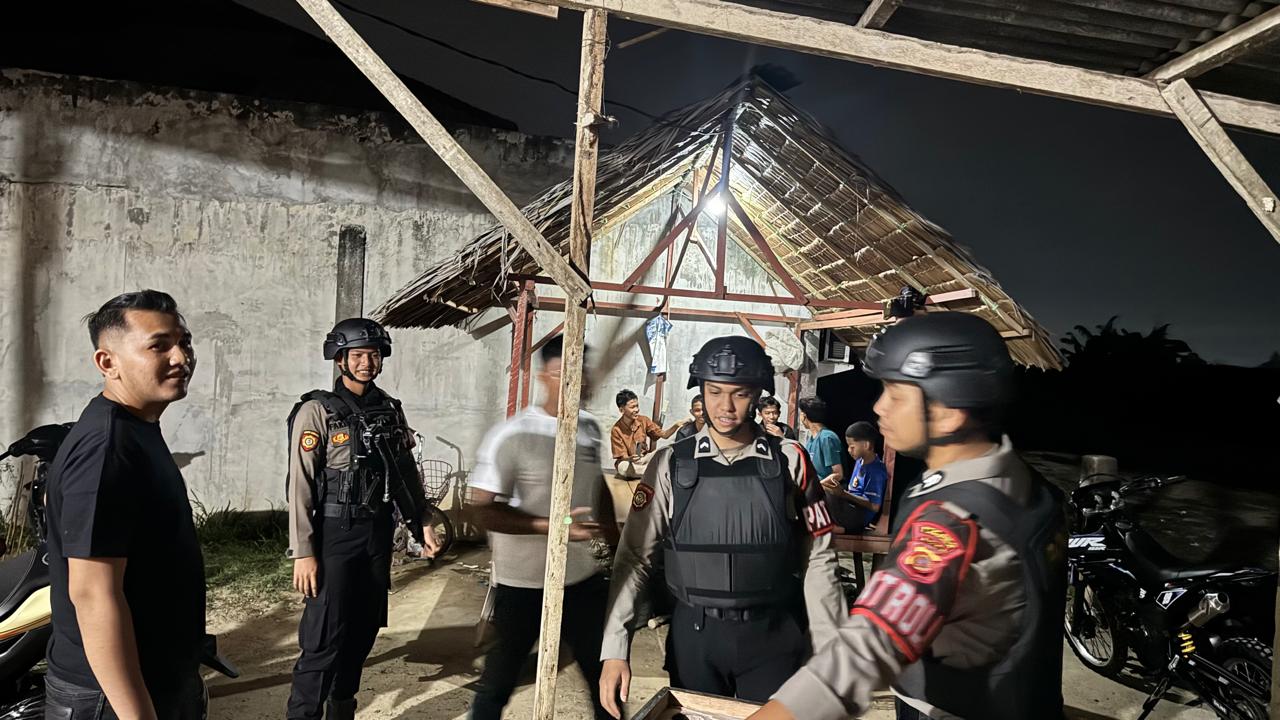 Sat Samapta Polres Langsa Intensifkan Patroli Malam Antisipasi Gangguan Kamtibmas