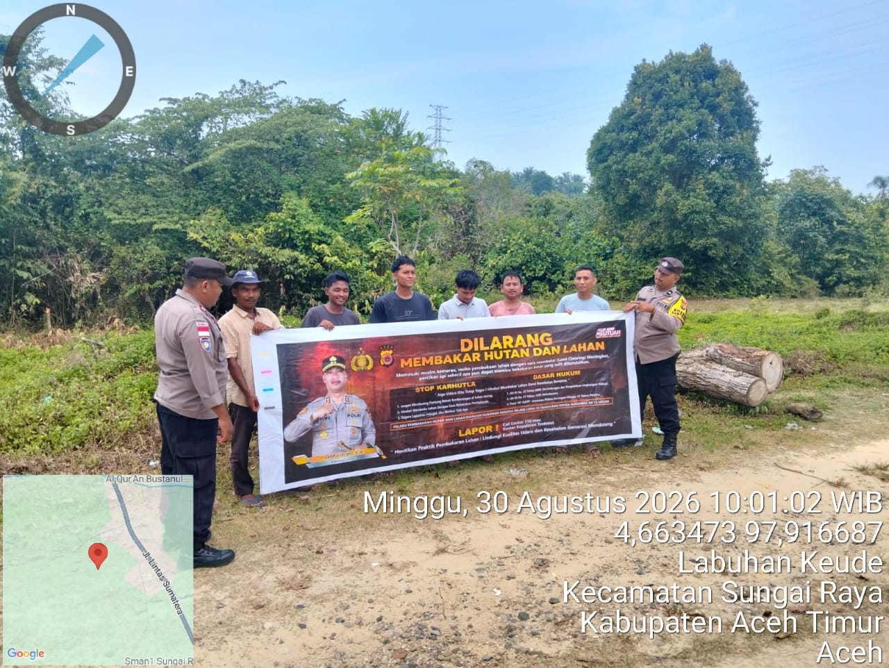 Polsek Sungai Raya Perkuat Pencegahan Karhutla Di Wilayah Rawan