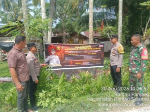 Polsek Rantau Selamat Perkuat Pencegahan Karhutla Melalui Patroli Wilayah