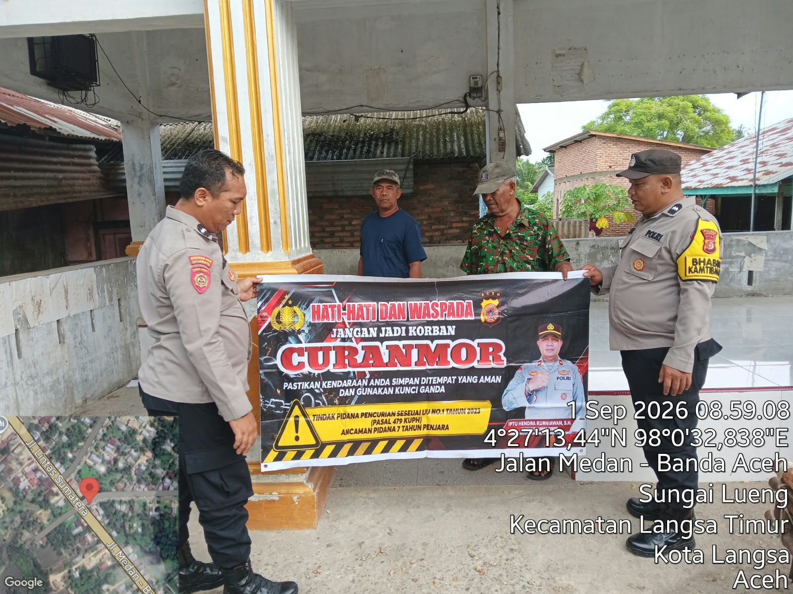 Polsek Langsa Timur Gencarkan Patroli Dialogis, Cegah Curanmor dan Jaga Kamtibmas