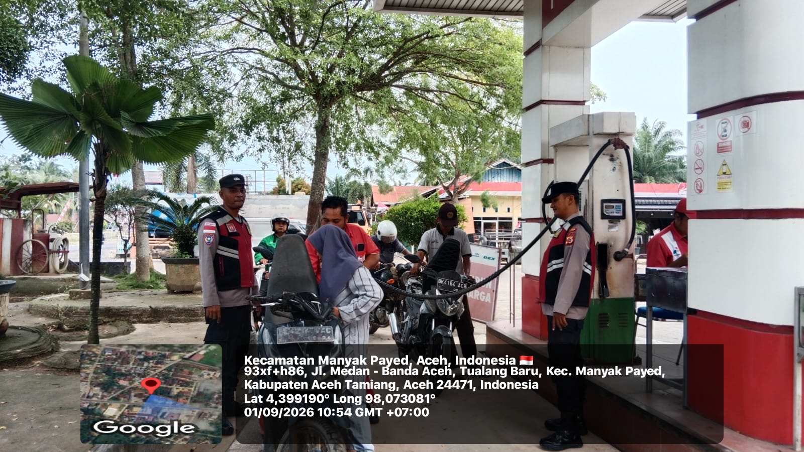 Polsek Manyak Payed Tingkatkan Patroli Kamtibmas di Sejumlah Lokasi Strategis