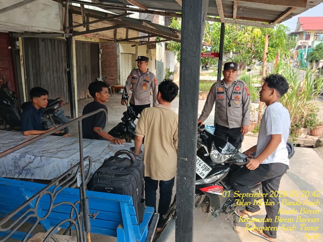 Polsek Birem Bayeun Tingkatkan Patroli Cegah Gangguan Kamtibmas
