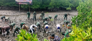 Polres Langsa Dukung Pelestarian Lingkungan melalui Penanaman 1.000 Pohon Mangrove di Kuala Langsa