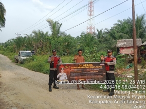 Polsek Manyak Payed Intensifkan Patroli Karhutla, Cegah Kebakaran Hutan Dan Lahan