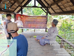 Patroli Karhutla Polsek Rantau Selamat Perkuat Upaya Pencegahan Kebakaran Hutan Dan Lahan