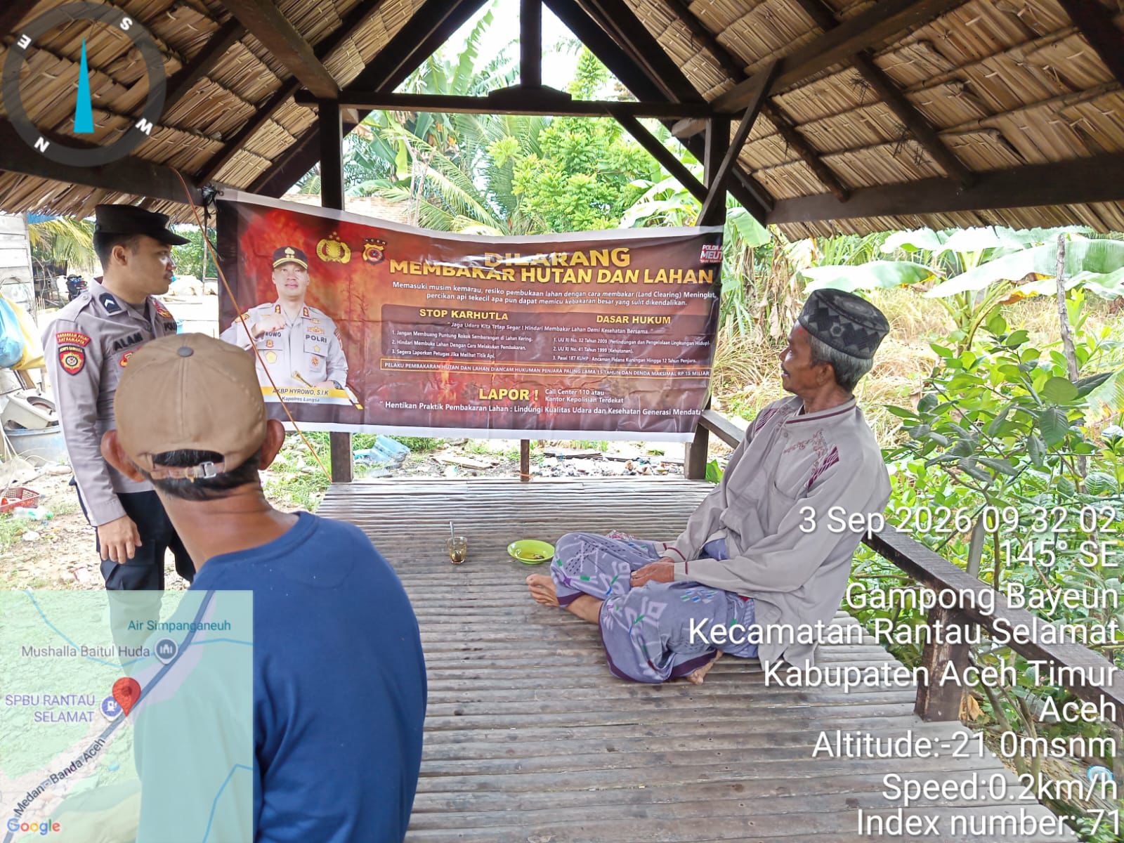 Patroli Karhutla Polsek Rantau Selamat Perkuat Upaya Pencegahan Kebakaran Hutan Dan Lahan