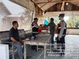 Patroli Polsek Manyak Payed Pantau Aktivitas Masyarakat, Jaga Situasi Kamtibmas Tetap Kondusif