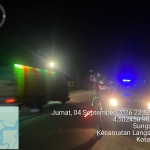 Blue Light Patrol Sat Lantas Polres Langsa Perkuat Pengawasan di Jalur Rawan Kecelakaan