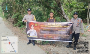 Polsek Langsa Timur Intensifkan Patroli Karhutla, Cegah Kebakaran Sejak Dini