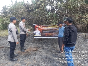 Polsek Rantau Selamat Gencarkan Patroli Karhutla, Cegah Kebakaran Hutan dan Lahan