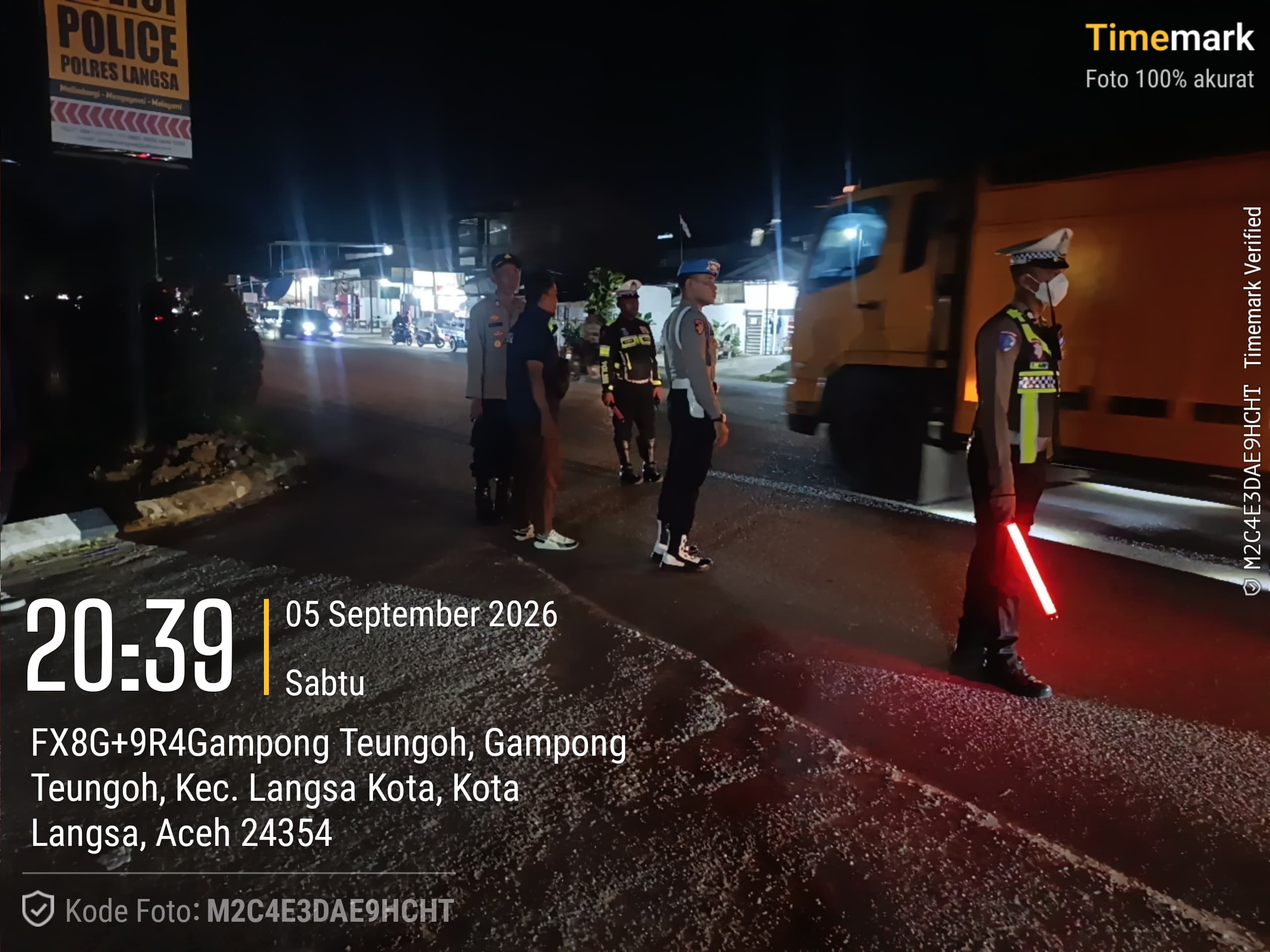 Polres Langsa Gelar KRYD, Antisipasi Gangguan Kamtibmas di Malam Hari