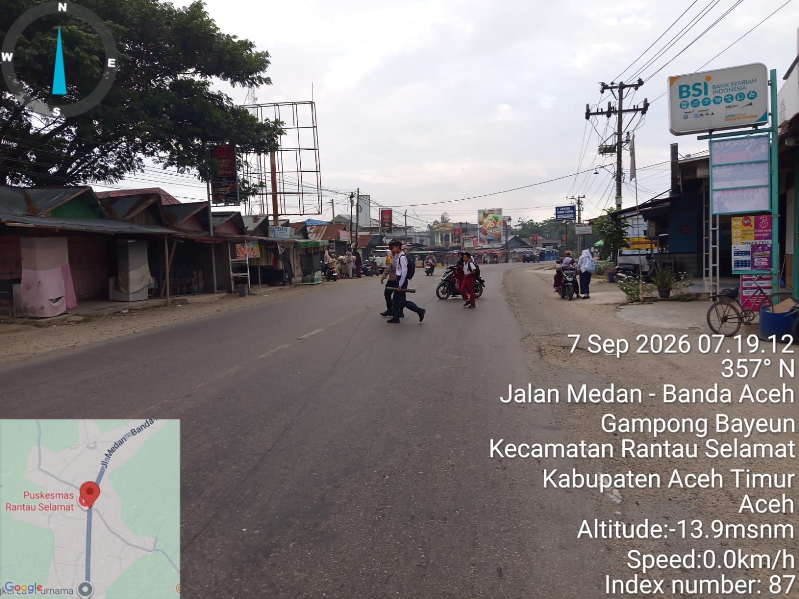 Strong Point Polsek Rantau Selamat Perkuat Pengamanan Lalu Lintas di Kawasan Sekolah