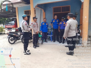 Polsek Langsa Barat Pantau Aktivitas Warga, Perkuat Upaya Cegah Gangguan Kamtibmas