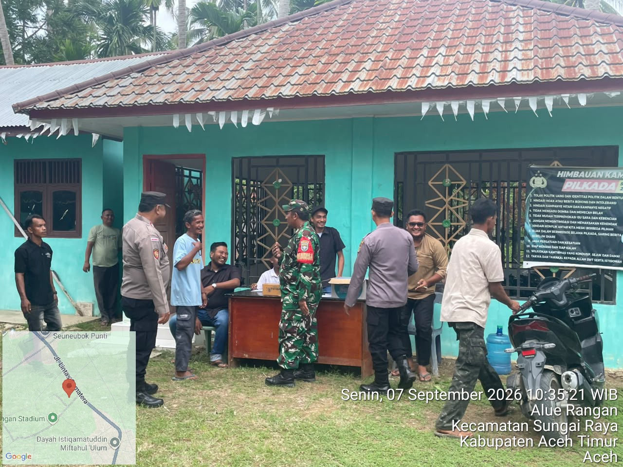 Sinergitas TNI-Polri, Polsek Sungai Raya Pantau Aktivitas Masyarakat Cegah Gangguan Kamtibmas
