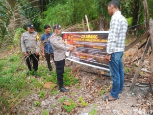 Polsek Rantau Selamat Intensifkan Patroli Karhutla, Cegah Kebakaran Hutan Dan Lahan