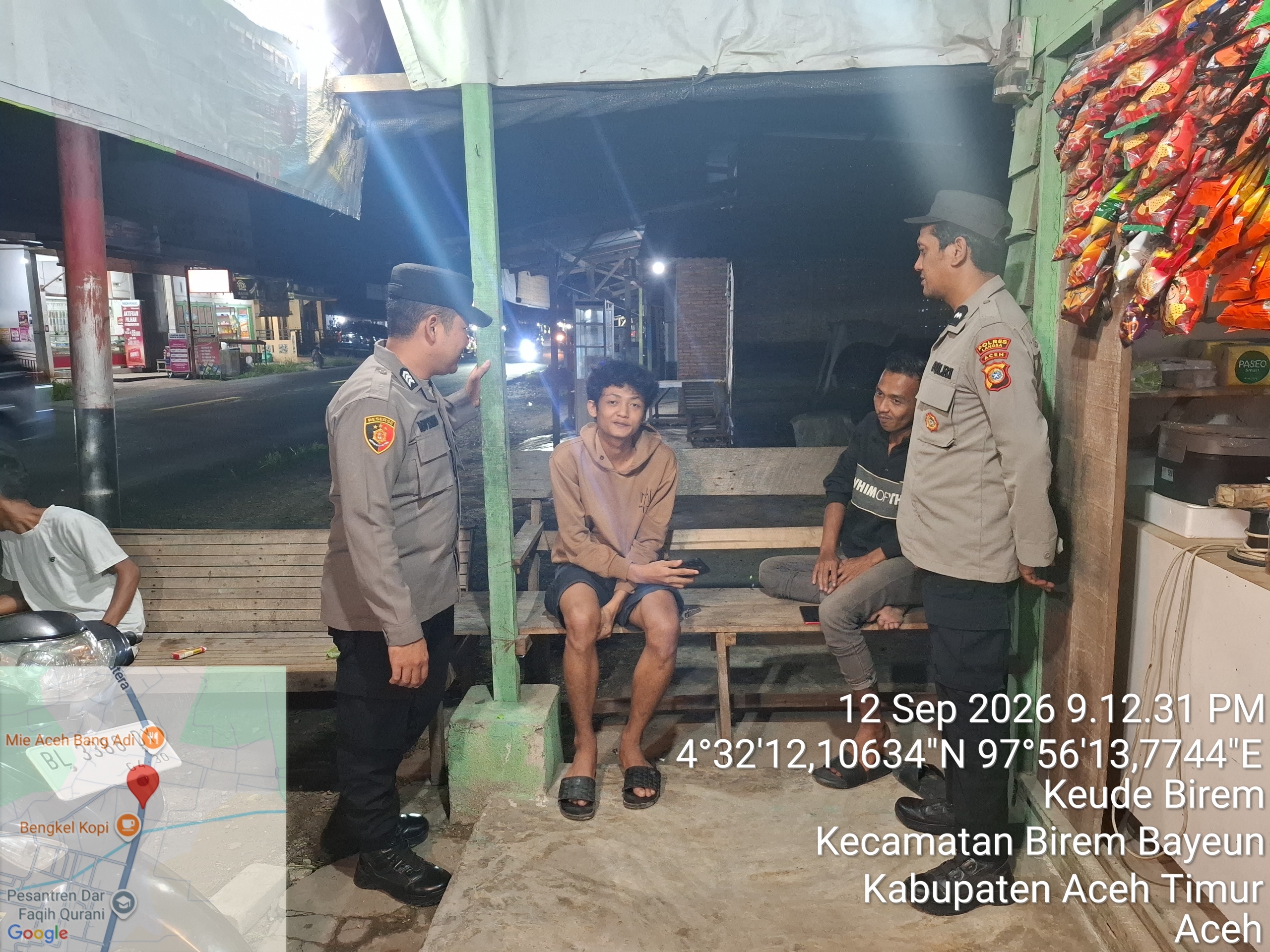 Polsek Birem Bayeun Intensifkan Patroli, Cegah Gangguan Kamtibmas