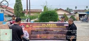 Polsek Manyak Payed Intensifkan Patroli Karhutla, Cegah Kebakaran Hutan Dan Lahan