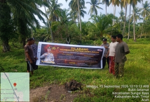 Polsek Sungai Raya Tingkatkan Patroli Karhutla, Cegah Kebakaran Hutan Dan Lahan