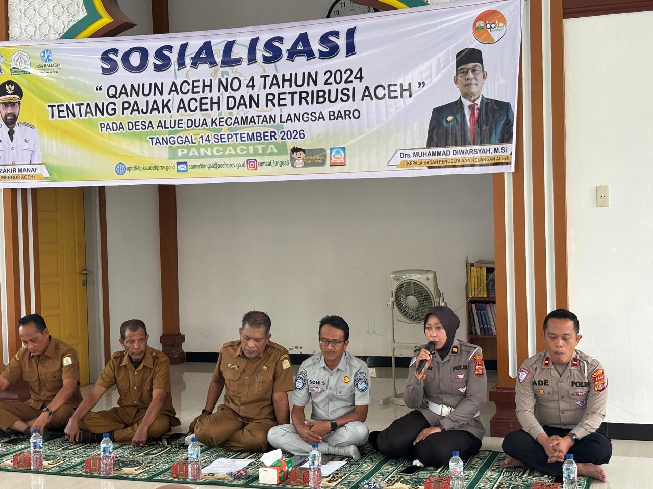 Sat Lantas Polres Langsa Edukasi Tertib Berlalu Lintas Dan Kesadaran Bayar Pajak