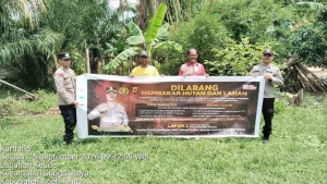 Polsek Sungai Raya Tingkatkan Patroli Karhutla, Cegah Kebakaran Hutan Dan Lahan