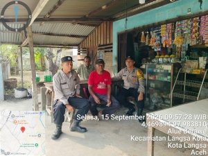 Polsek Langsa Intensifkan Patroli, Antisipasi Premanisme Dan Gangguan Kamtibmas