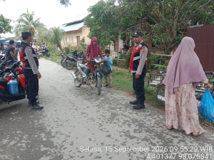 Polsek Manyak Payed Perkuat Patroli, Pantau Aktivitas Masyarakat Dan Cegah Guantibmas