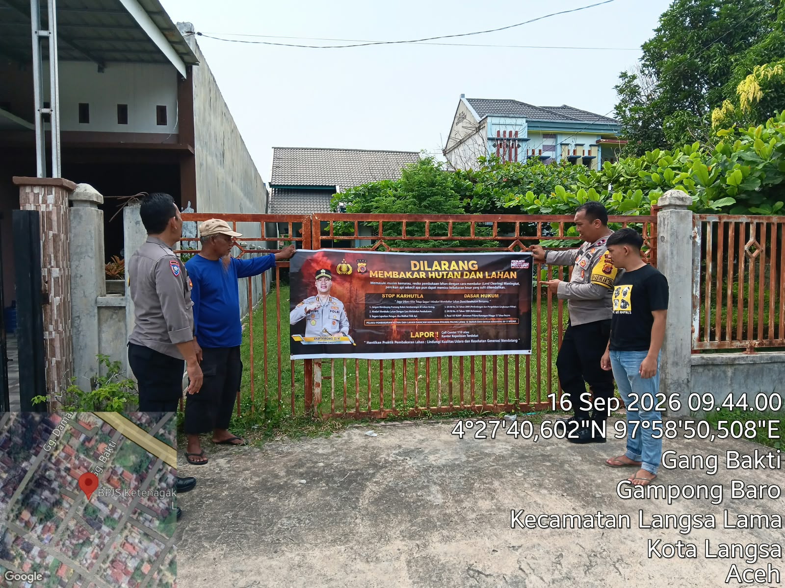 Polsek Langsa Timur Gencarkan Patroli Karhutla, Cegah Kebakaran Hutan Dan Lahan